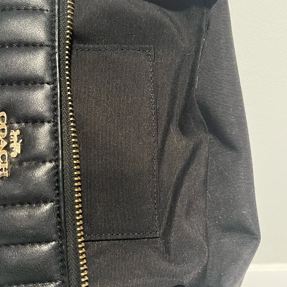 Coach Nolita 19 Quilted Leather Wristlet – Black & Gold Hardware - Picture 13 of 13